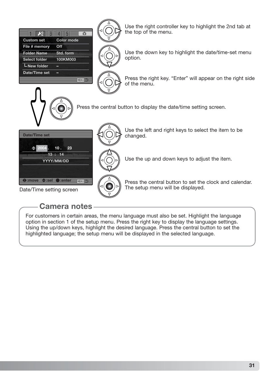 Konica Minolta DiMAGE_A2 User Manual | Page 31 / 180