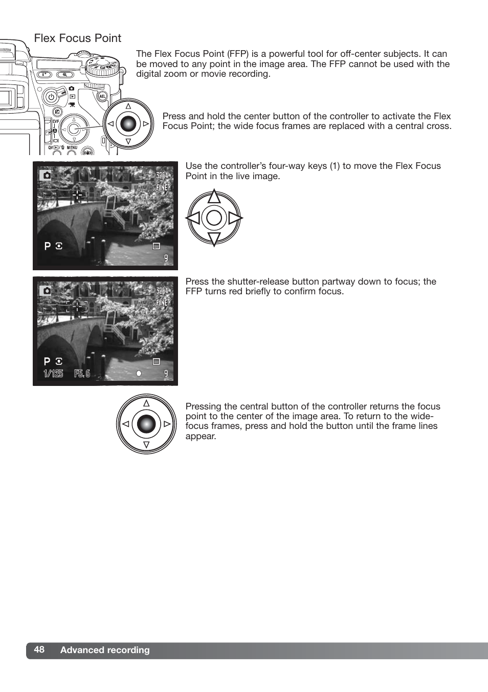 Flex focus point | Konica Minolta DiMAGE_A2 User Manual | Page 48 / 180