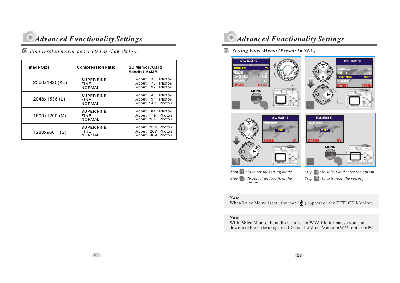 Advanced functionality settings | Konica Minolta KD-30M User Manual | Page 14 / 35