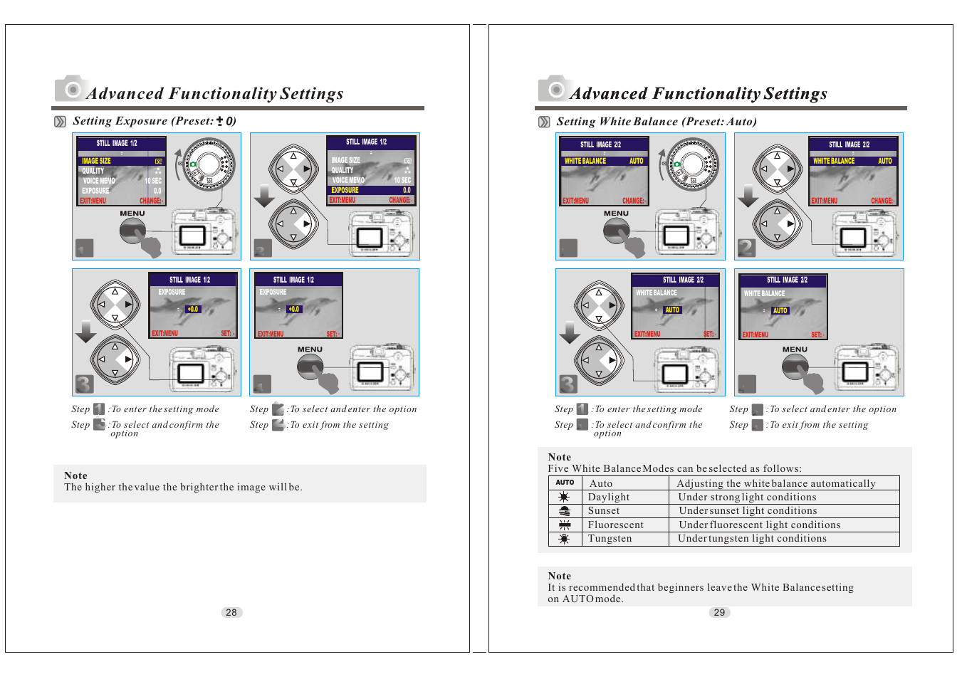 Advanced functionality settings | Konica Minolta KD-30M User Manual | Page 15 / 35
