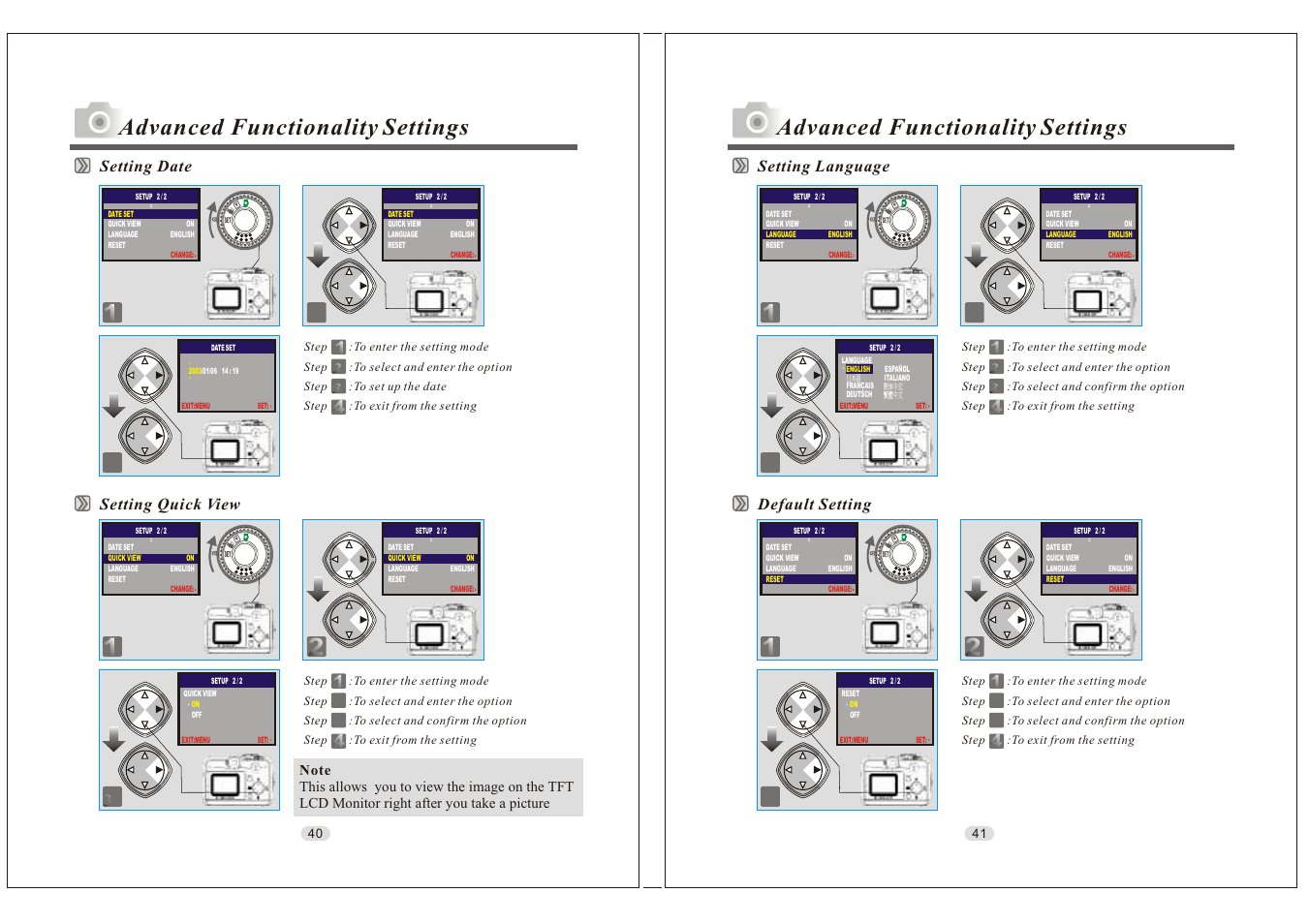 Advanced functionality settings | Konica Minolta KD-30M User Manual | Page 21 / 35