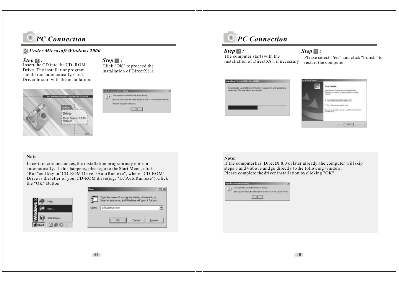 Pc connection | Konica Minolta KD-30M User Manual | Page 23 / 35