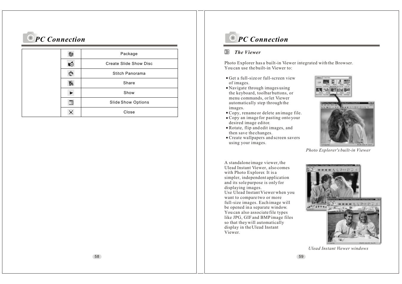 Pc connection | Konica Minolta KD-30M User Manual | Page 30 / 35