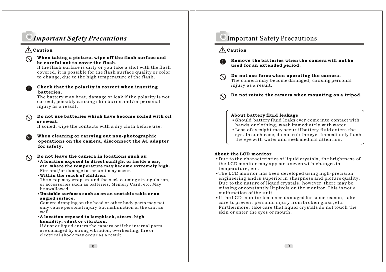 Important safety precautions | Konica Minolta KD-30M User Manual | Page 5 / 35