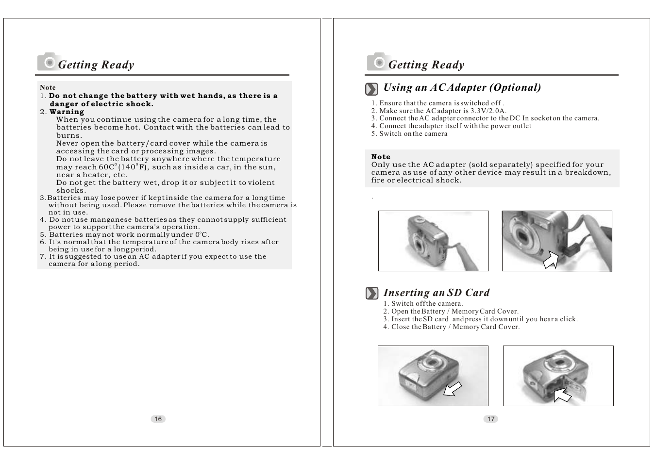 Getting ready | Konica Minolta KD-30M User Manual | Page 9 / 35