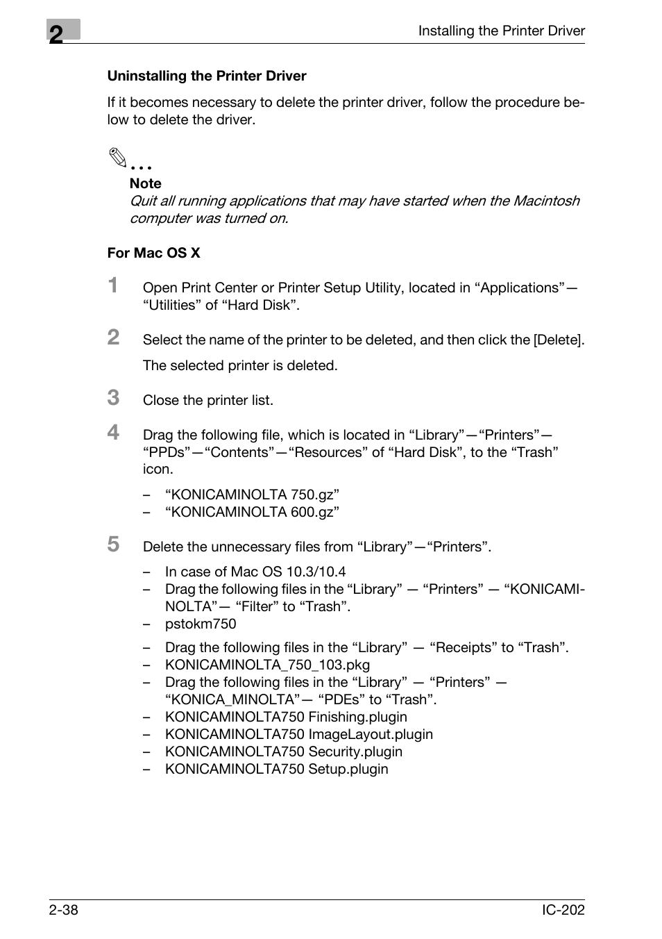Konica Minolta IC-202 User Manual | Page 67 / 134