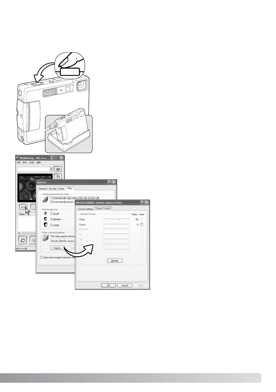 Notes on remote camera operation | Konica Minolta DiMAGE Xt User Manual | Page 101 / 112
