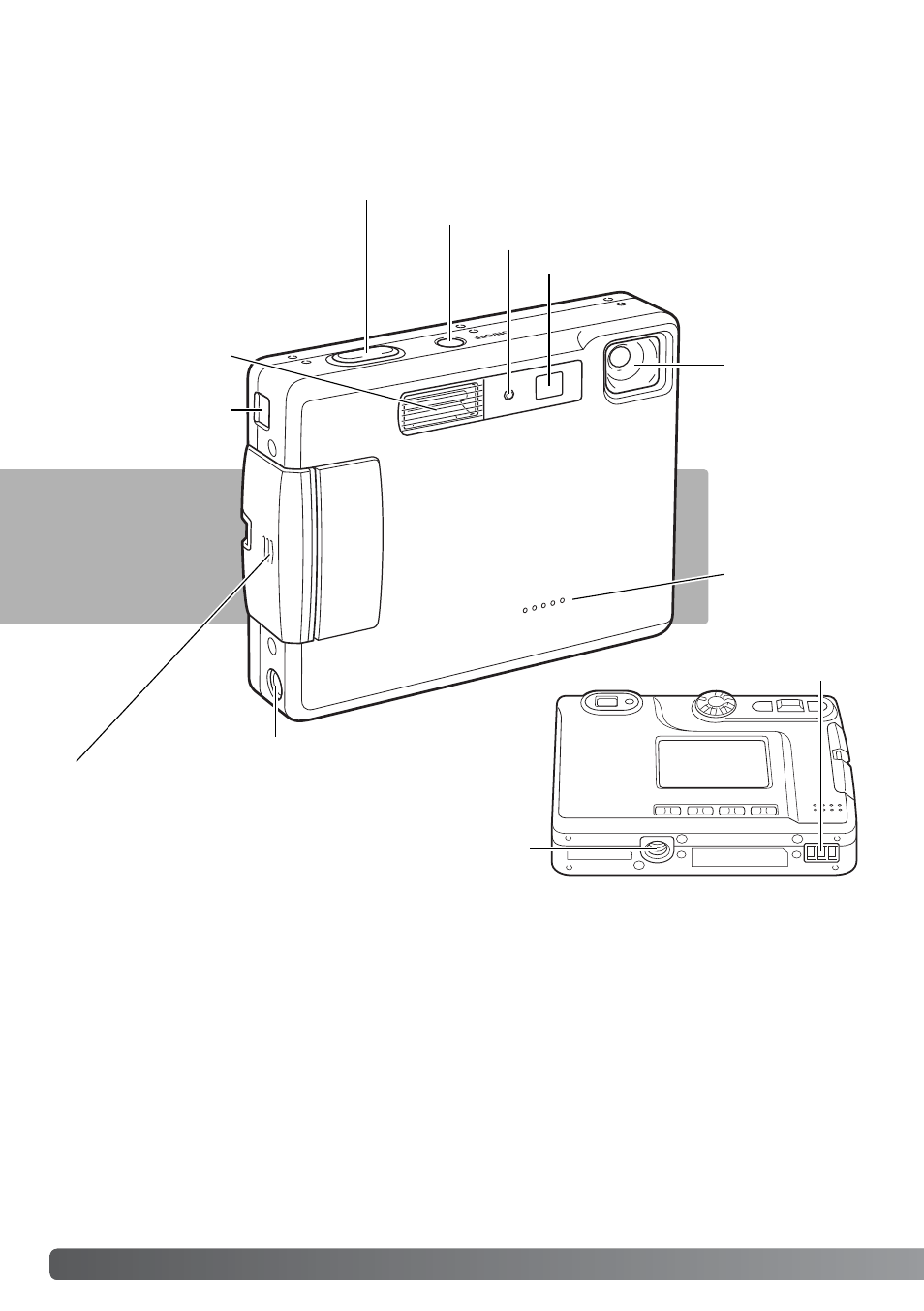 Names of parts | Konica Minolta DiMAGE Xt User Manual | Page 12 / 112