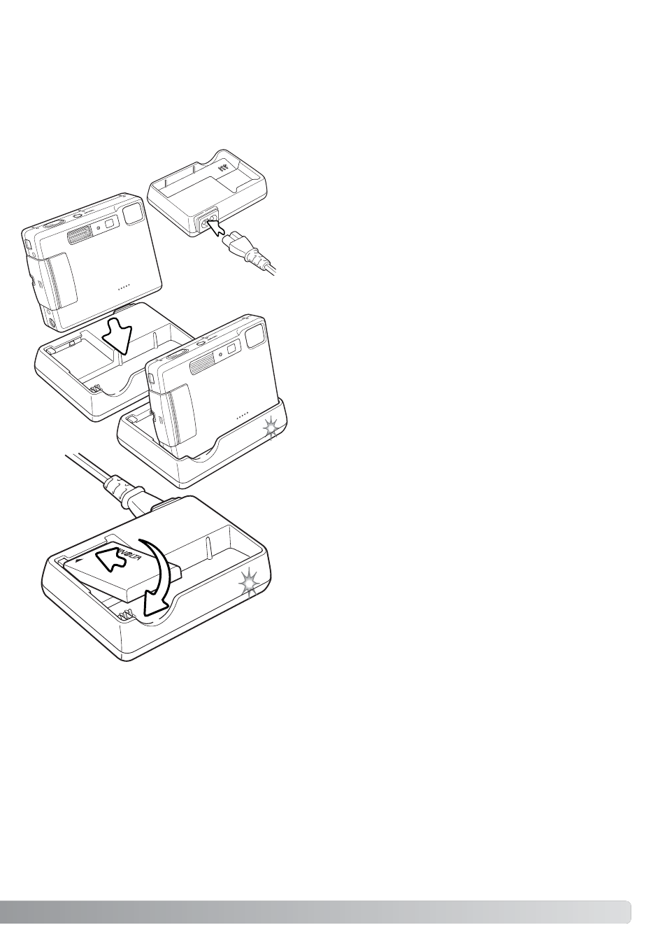 Charging the lithium-ion battery | Konica Minolta DiMAGE Xt User Manual | Page 15 / 112