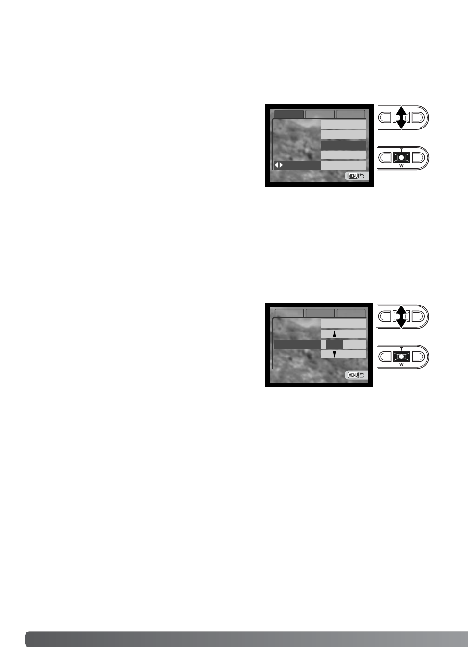 Customizing key functions, Compensating exposure with the menu | Konica Minolta DiMAGE Xt User Manual | Page 46 / 112