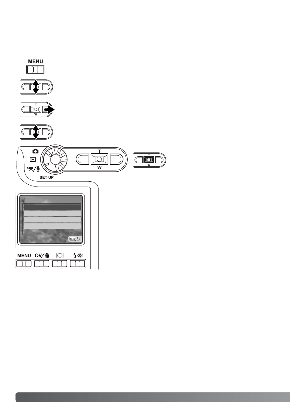 Navigating the movie/audio recording menu | Konica Minolta DiMAGE Xt User Manual | Page 58 / 112