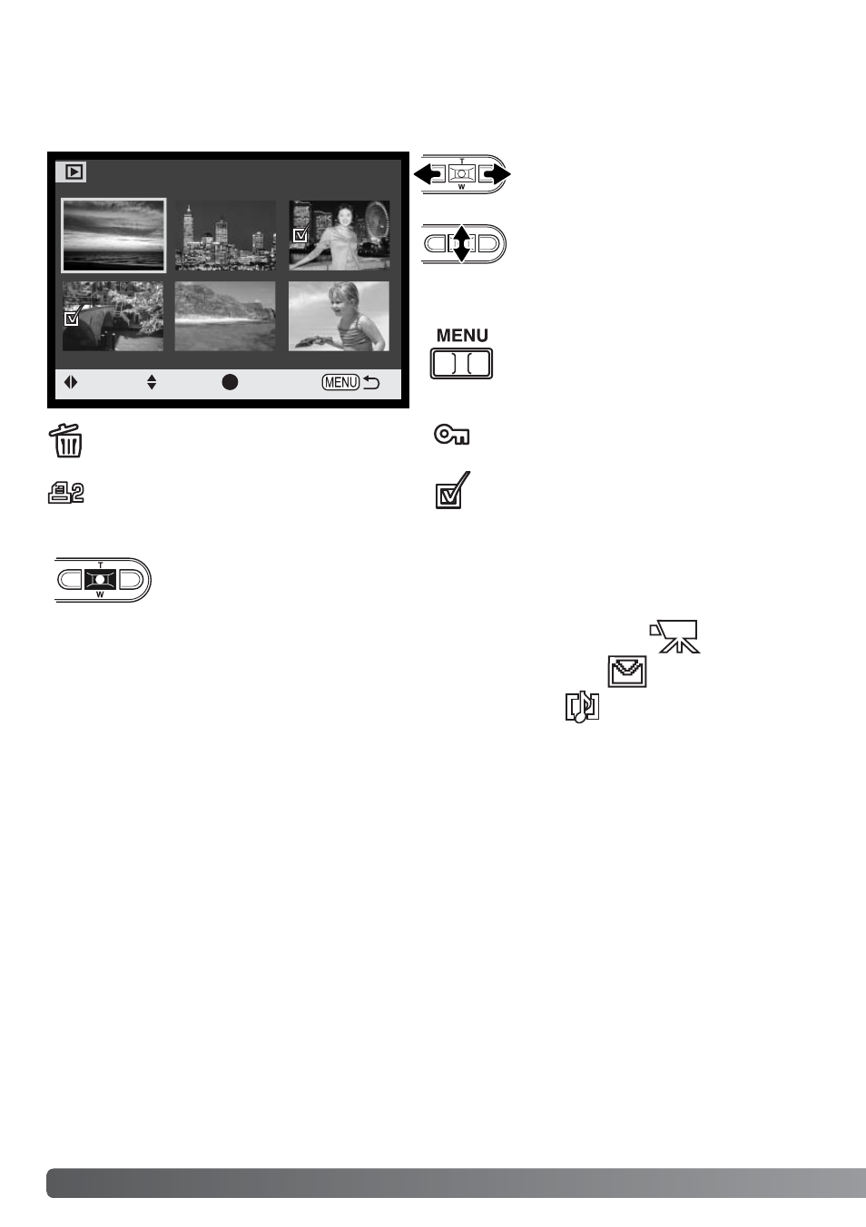 Frame-selection screen | Konica Minolta DiMAGE Xt User Manual | Page 64 / 112
