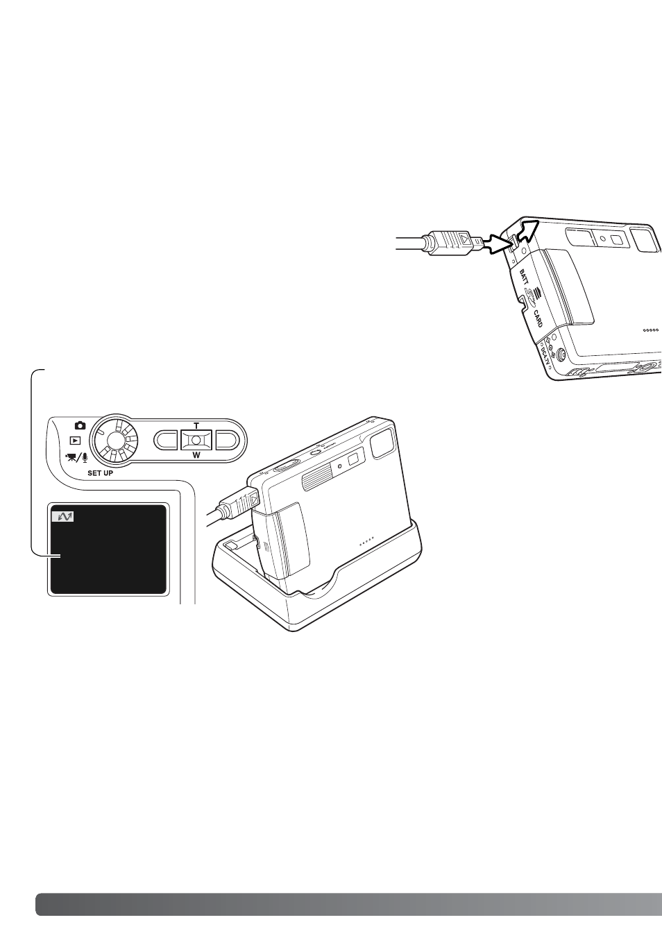 Connecting the camera to a computer | Konica Minolta DiMAGE Xt User Manual | Page 84 / 112
