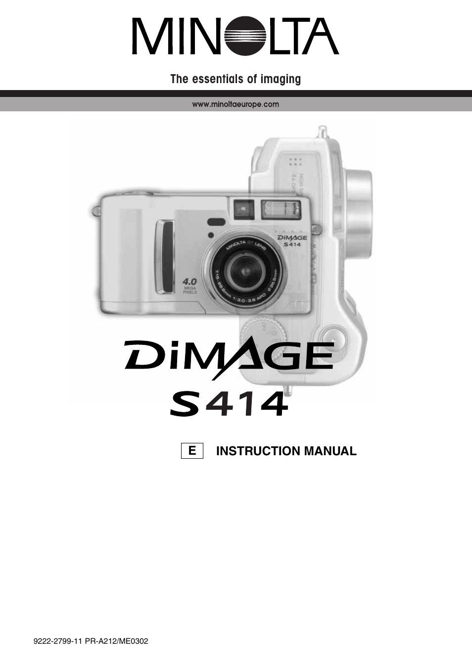 Konica Minolta DiMAGE S414 User Manual | 112 pages
