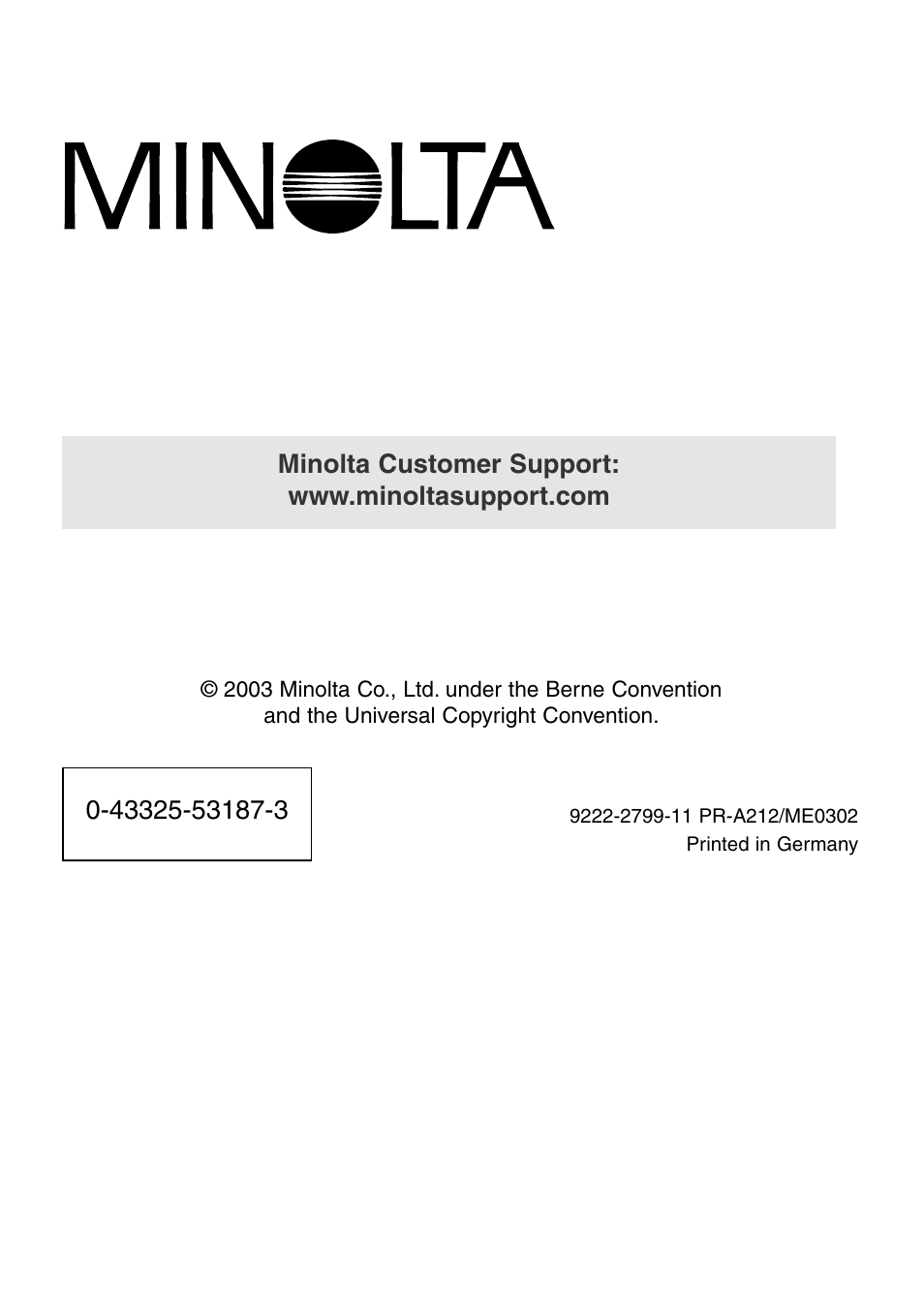 Konica Minolta DiMAGE S414 User Manual | Page 112 / 112