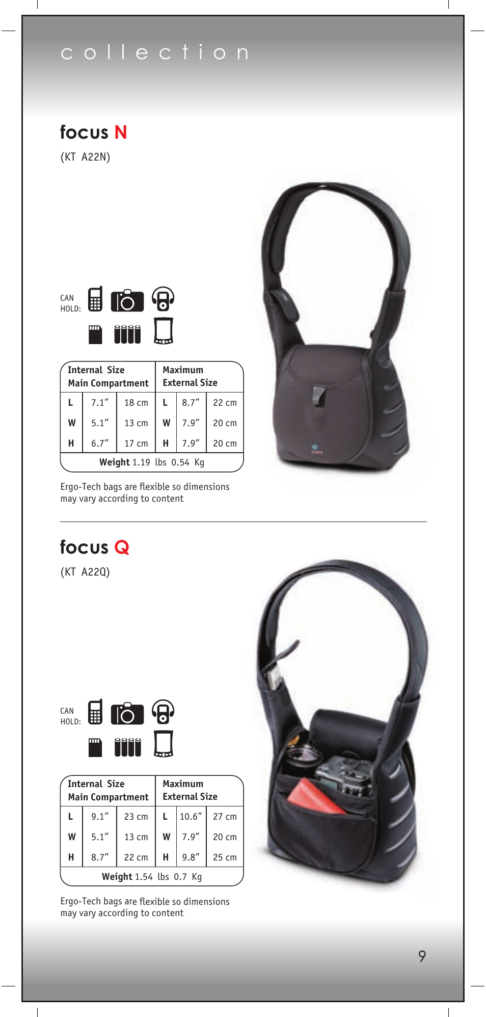 Focus n, Focus q | KATA KT A02D User Manual | Page 11 / 23