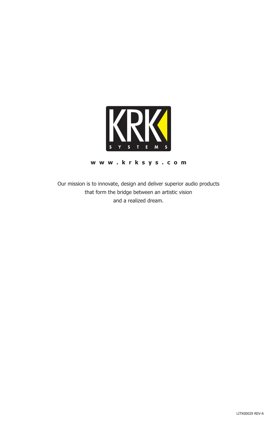 KRK ROKIT G2 User Manual | Page 20 / 20