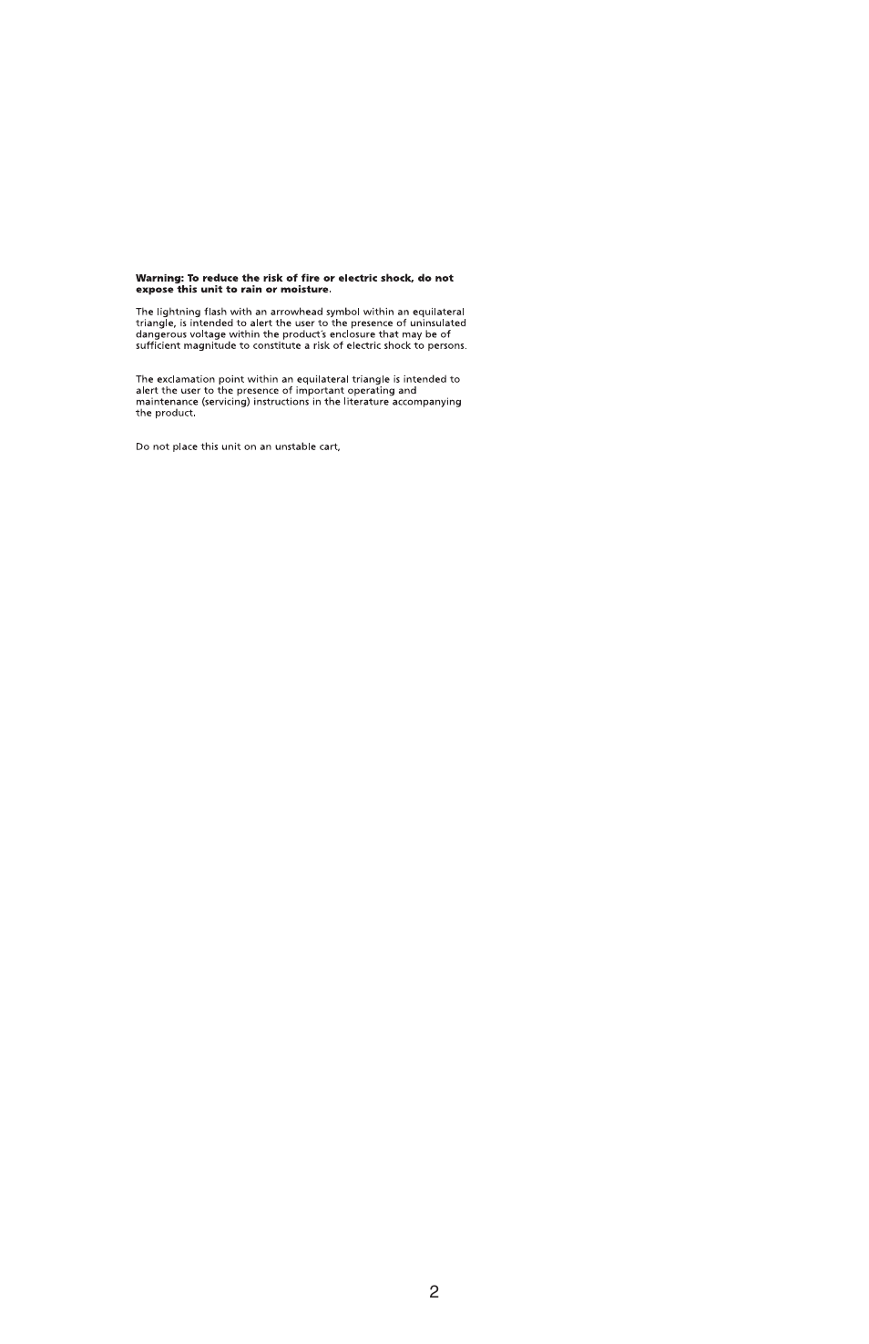 KRK VXT Series User Manual | Page 2 / 16