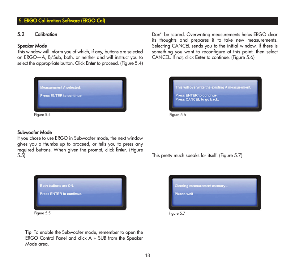 2 calibration | KRK ERGO User Manual | Page 18 / 37