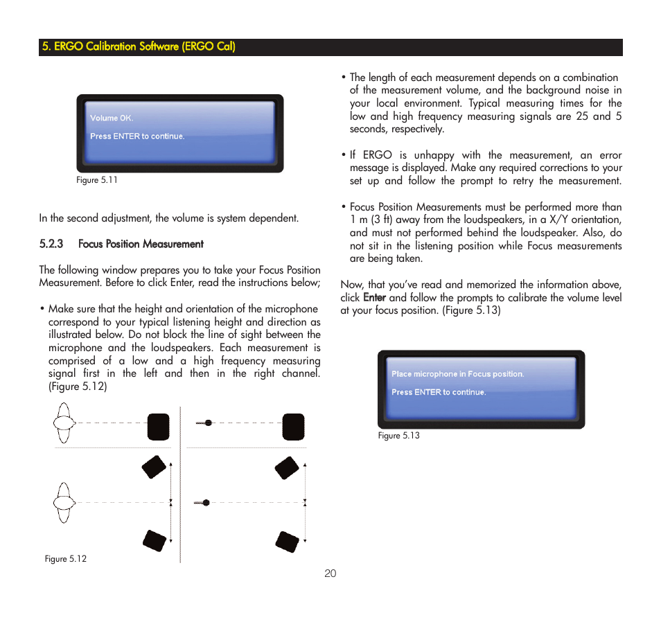 3 focus position measurement | KRK ERGO User Manual | Page 20 / 37