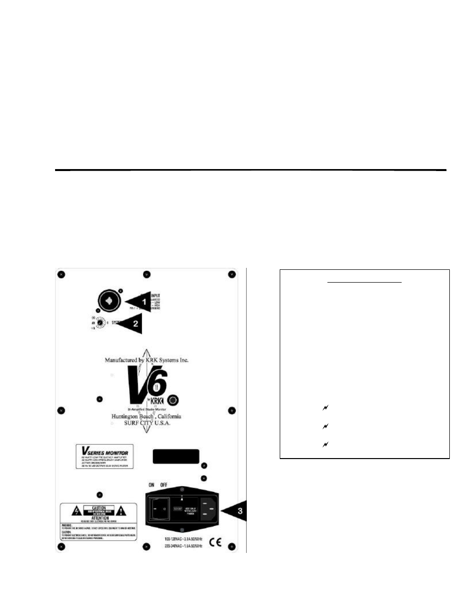 KRK V6 User Manual | Page 2 / 18