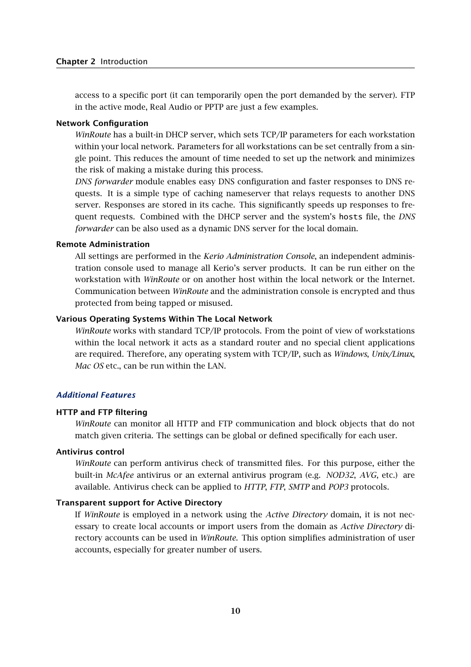 Kerio Tech Firewall6 User Manual | Page 10 / 404
