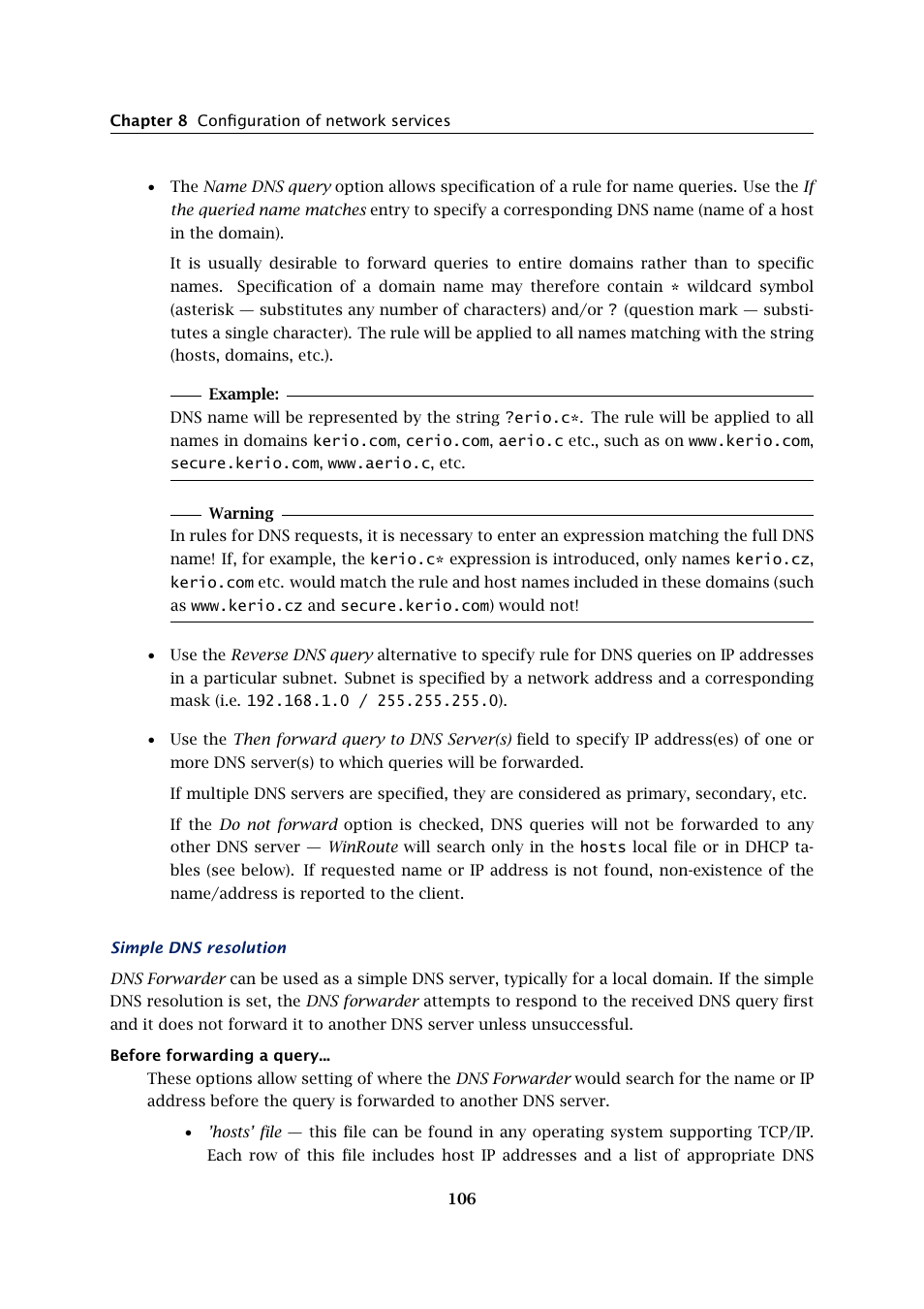 Kerio Tech Firewall6 User Manual | Page 106 / 404