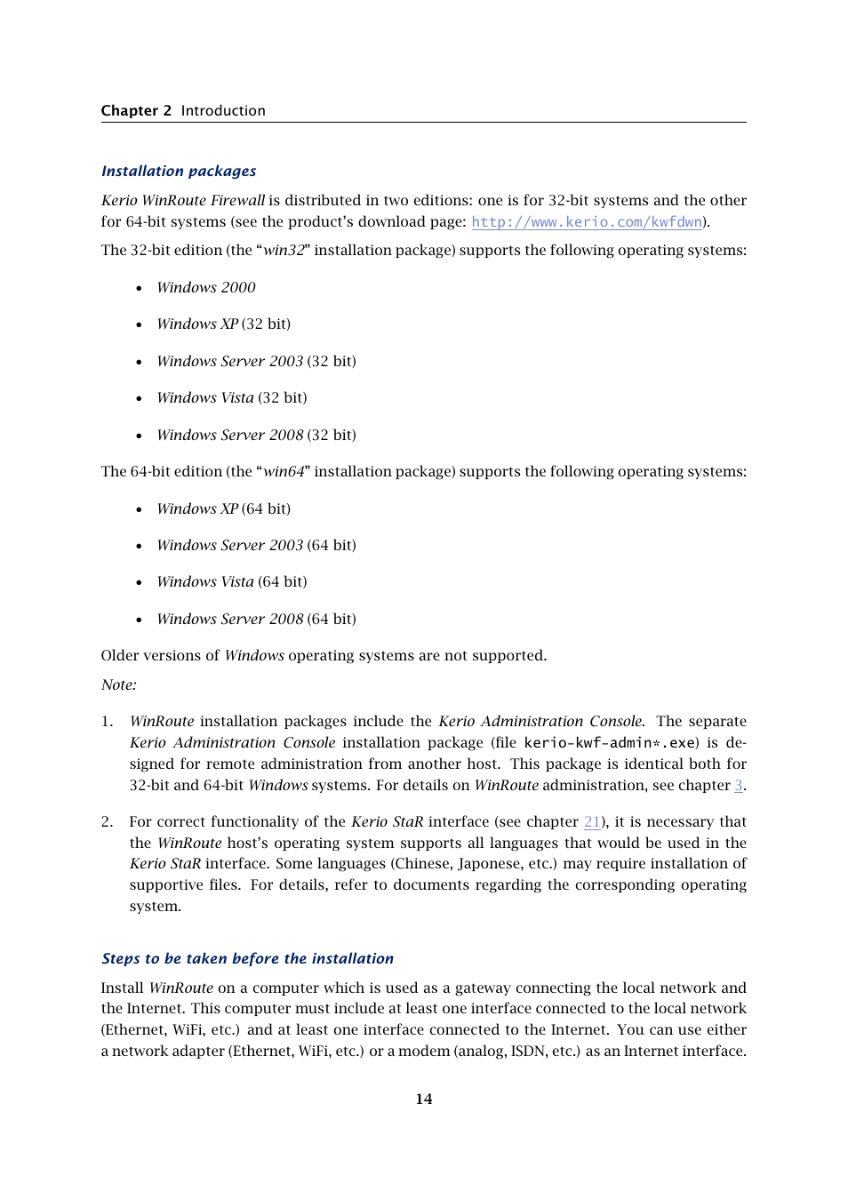 Kerio Tech Firewall6 User Manual | Page 14 / 404