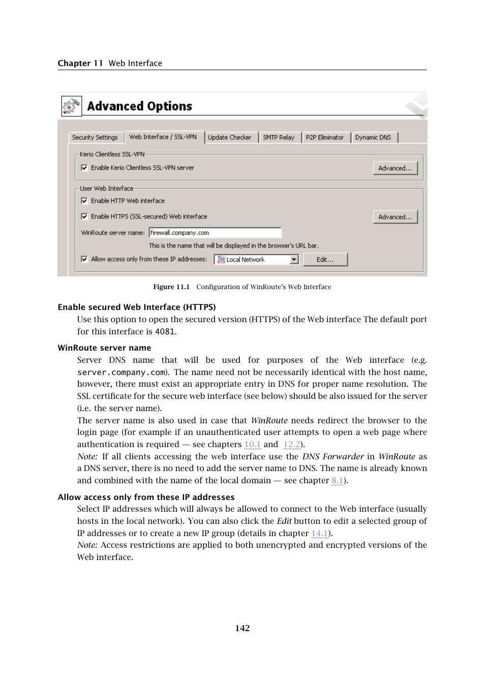 Kerio Tech Firewall6 User Manual | Page 142 / 404