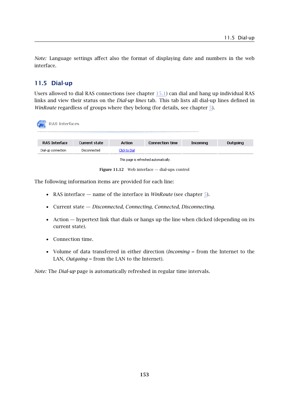 Dial-up, 5 dial-up | Kerio Tech Firewall6 User Manual | Page 153 / 404