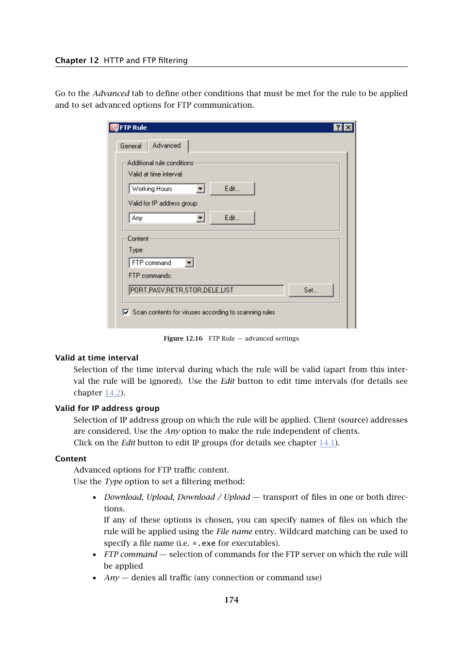 Kerio Tech Firewall6 User Manual | Page 174 / 404