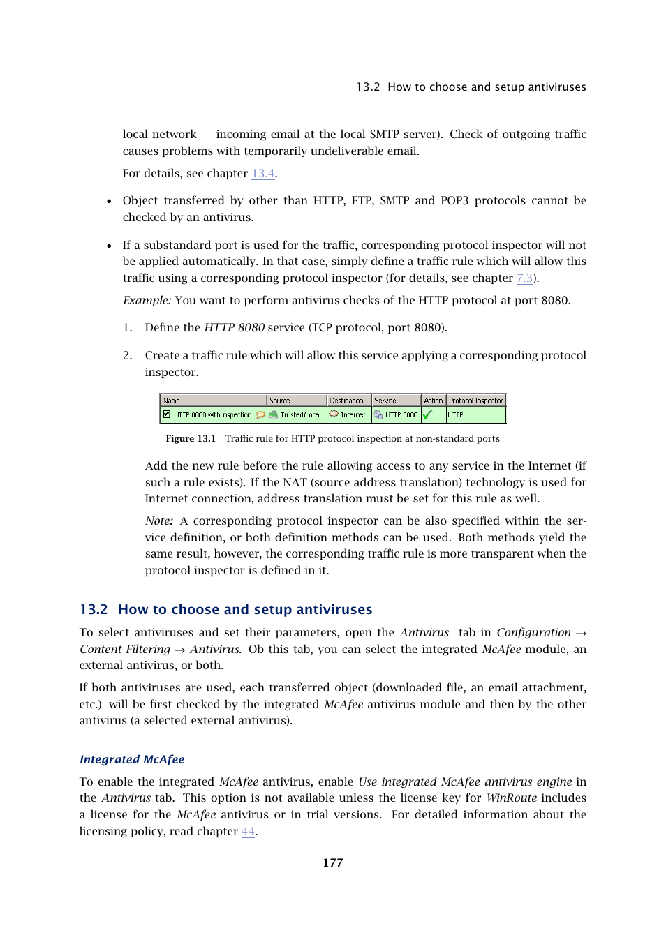 How to choose and setup antiviruses, 2 how to choose and setup antiviruses | Kerio Tech Firewall6 User Manual | Page 177 / 404