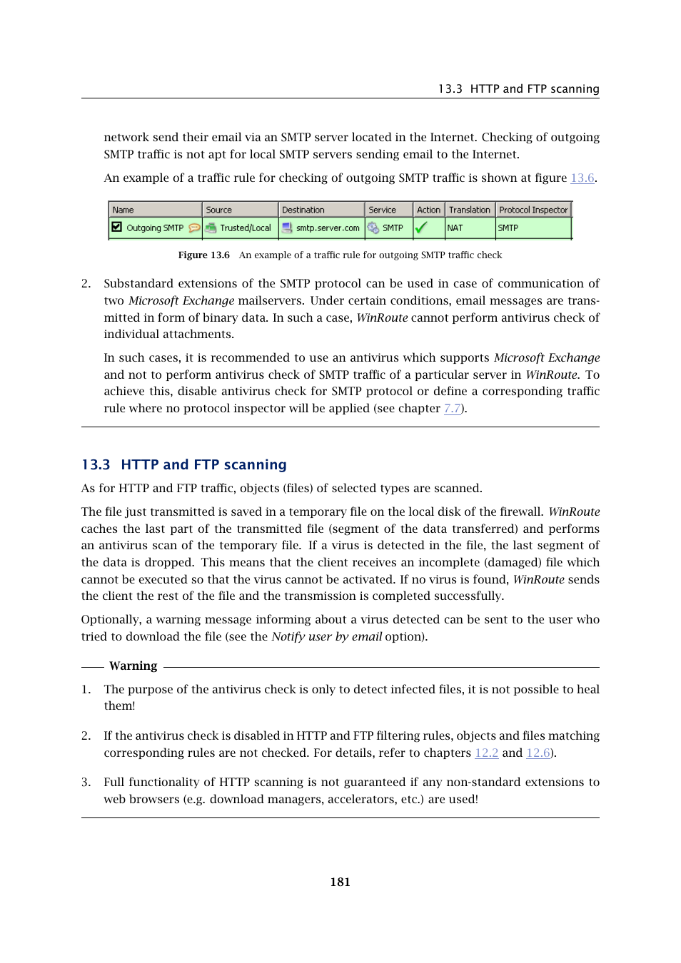 Http and ftp scanning | Kerio Tech Firewall6 User Manual | Page 181 / 404