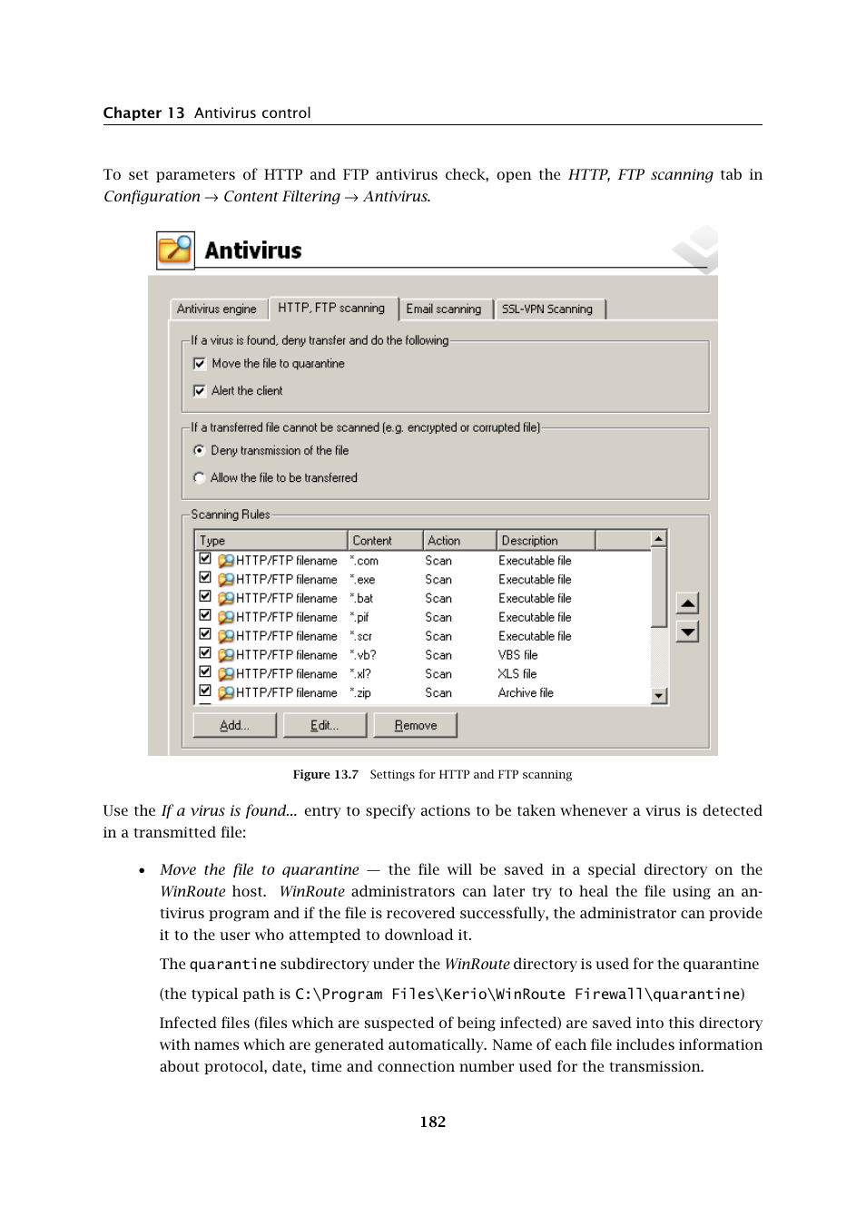 Kerio Tech Firewall6 User Manual | Page 182 / 404