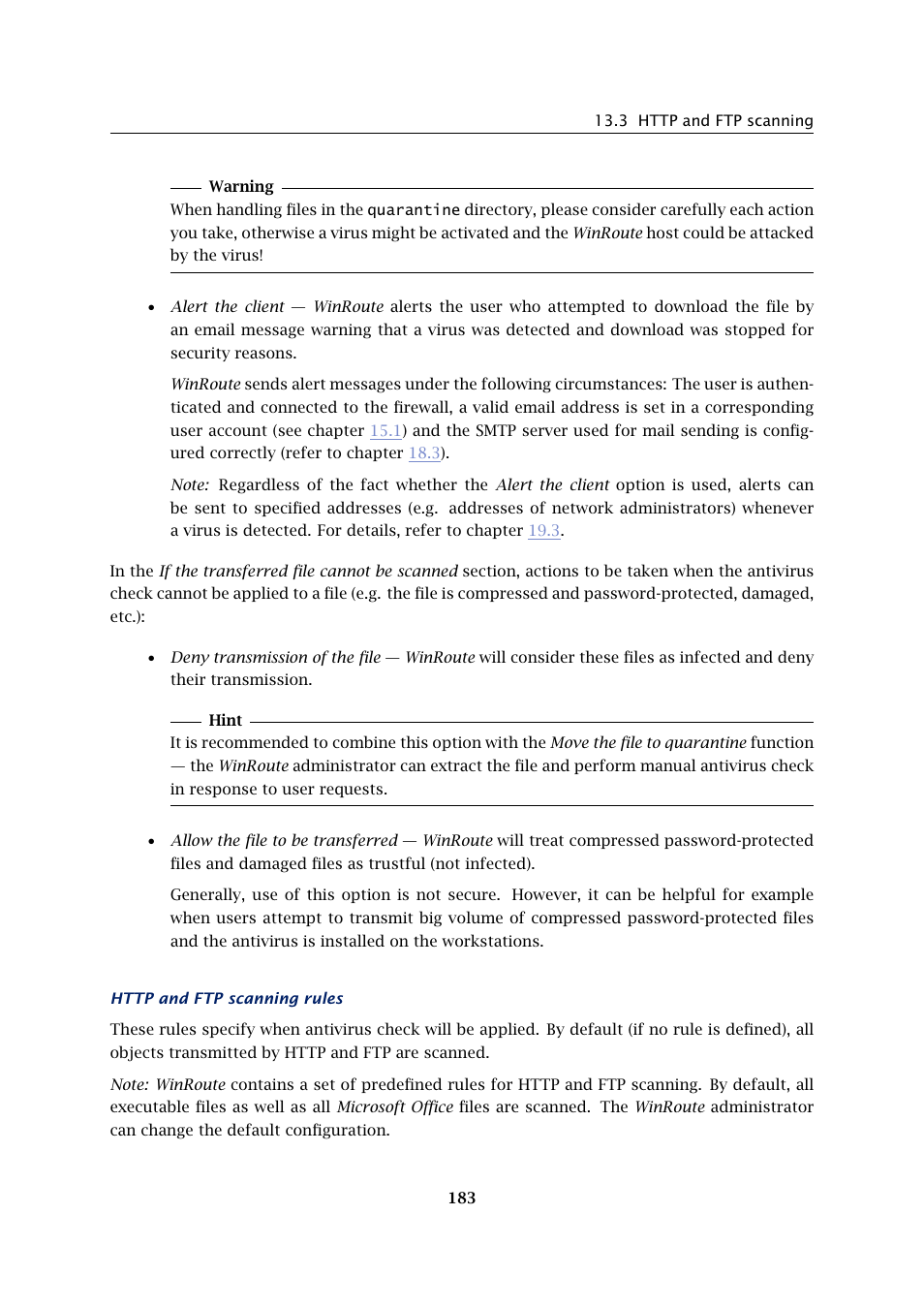 Kerio Tech Firewall6 User Manual | Page 183 / 404