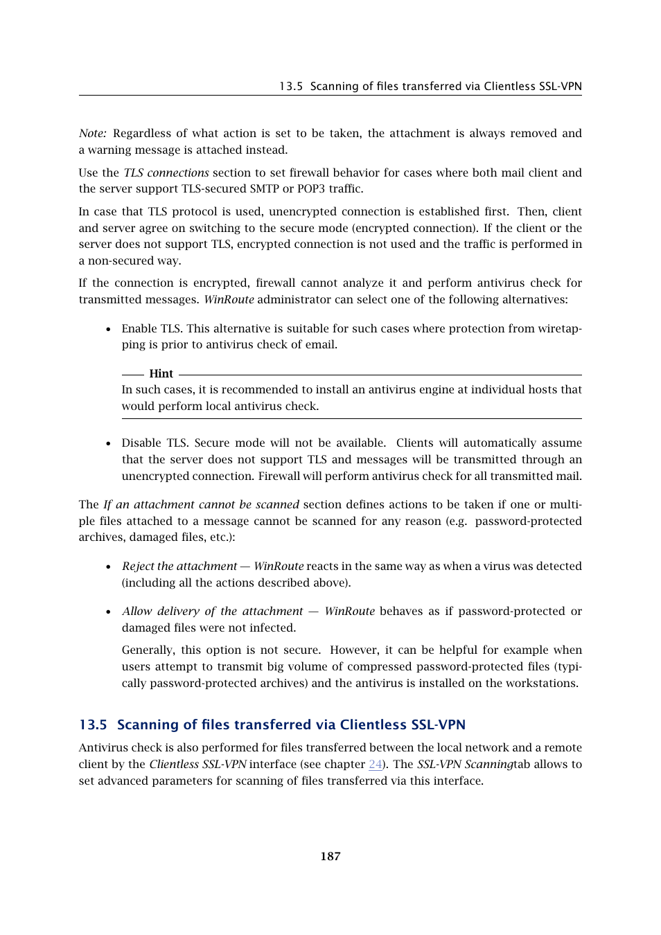 Kerio Tech Firewall6 User Manual | Page 187 / 404