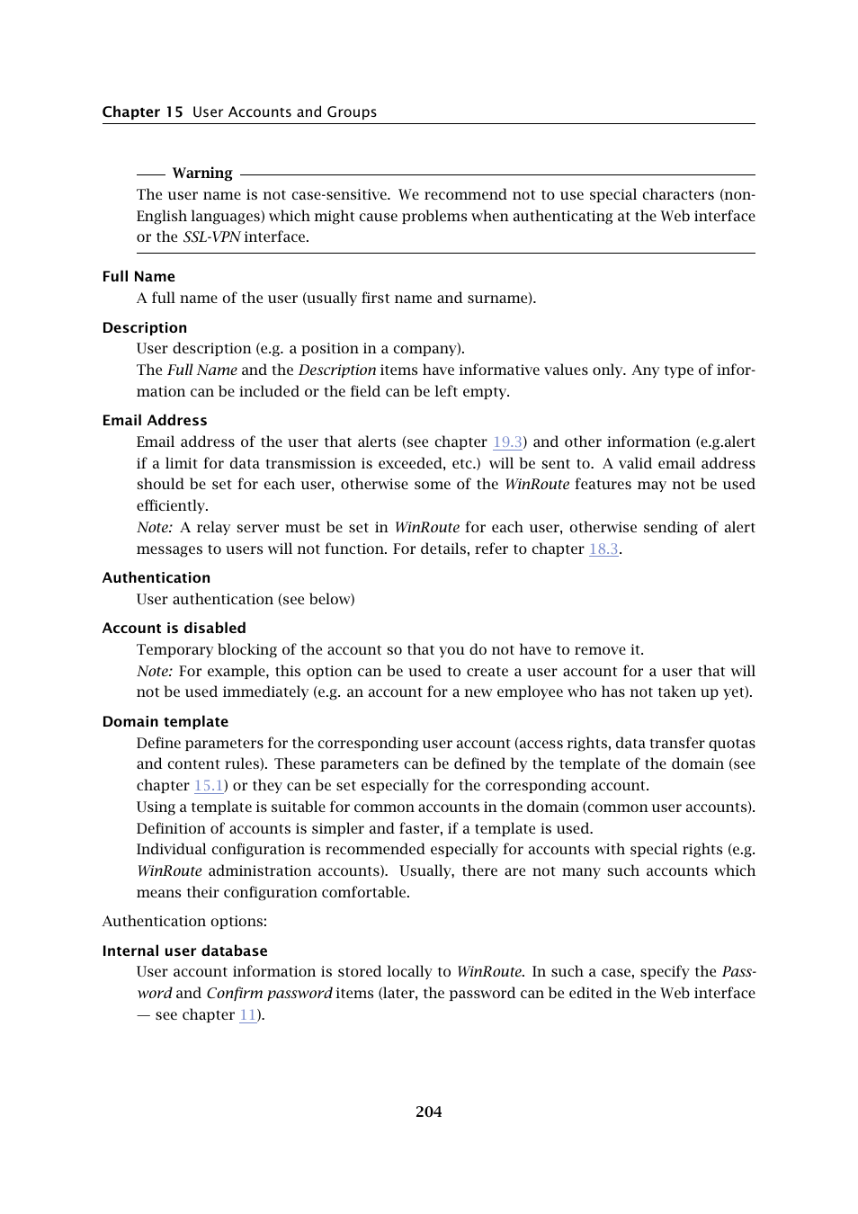 Kerio Tech Firewall6 User Manual | Page 204 / 404