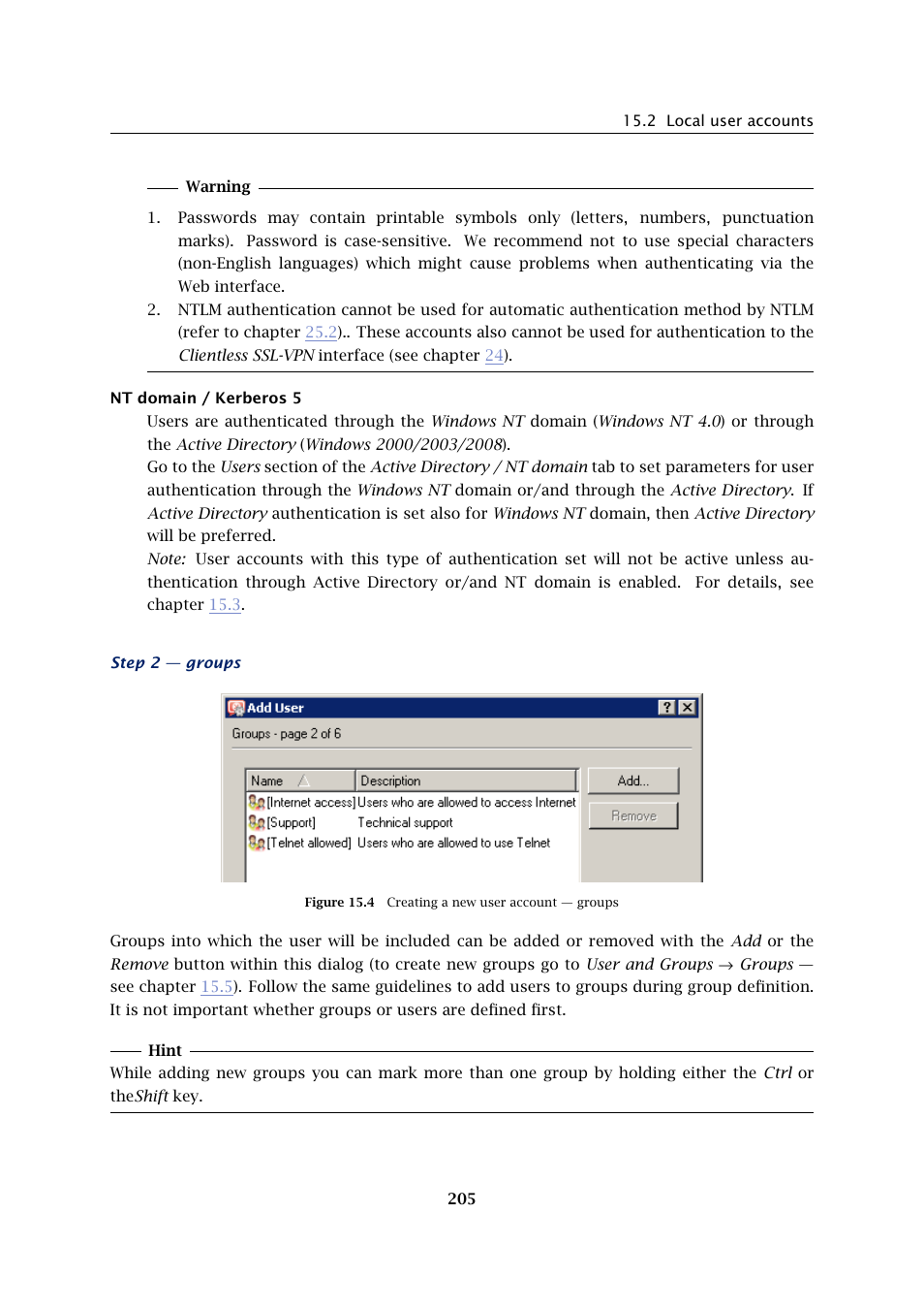 Kerio Tech Firewall6 User Manual | Page 205 / 404