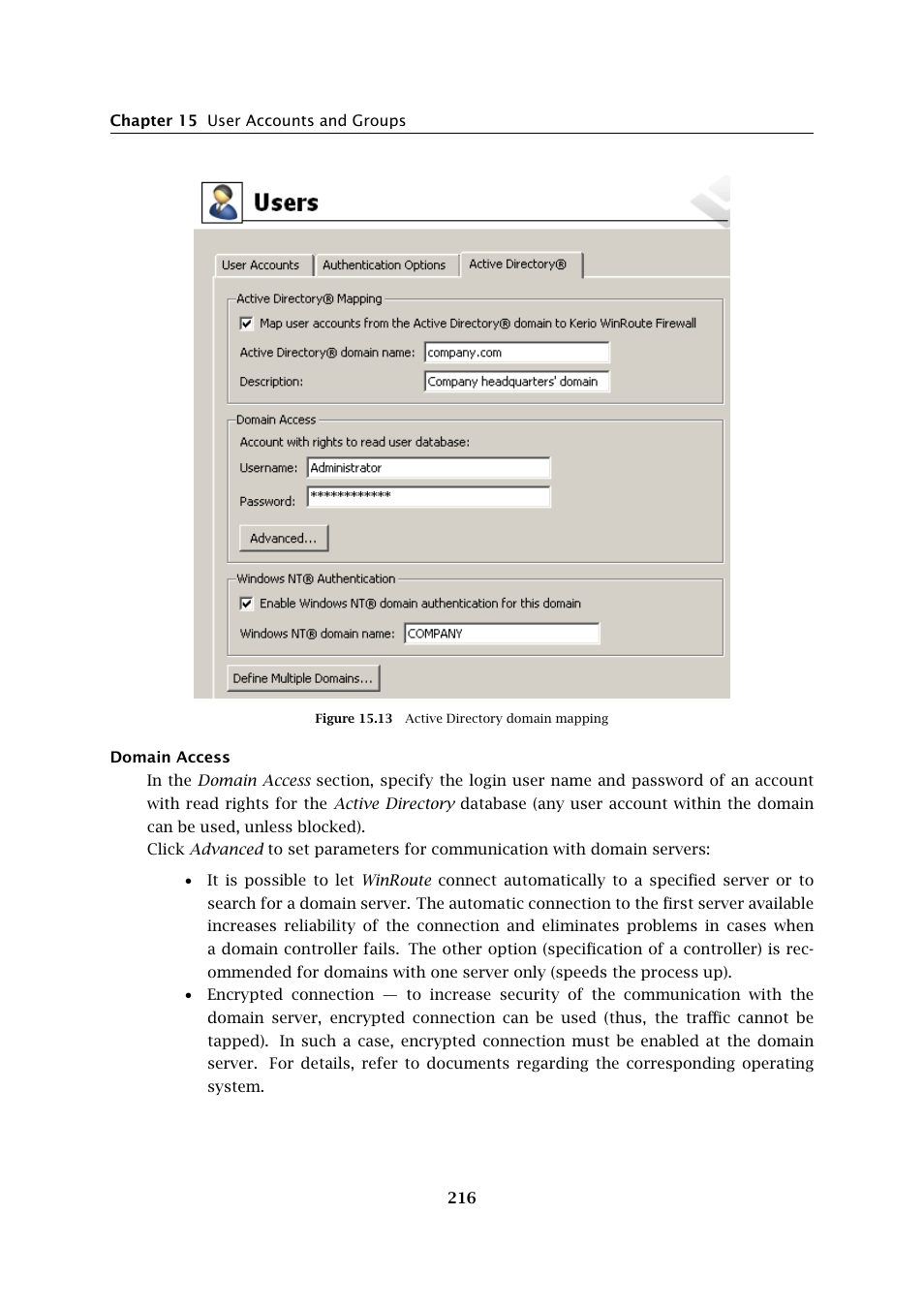 Kerio Tech Firewall6 User Manual | Page 216 / 404