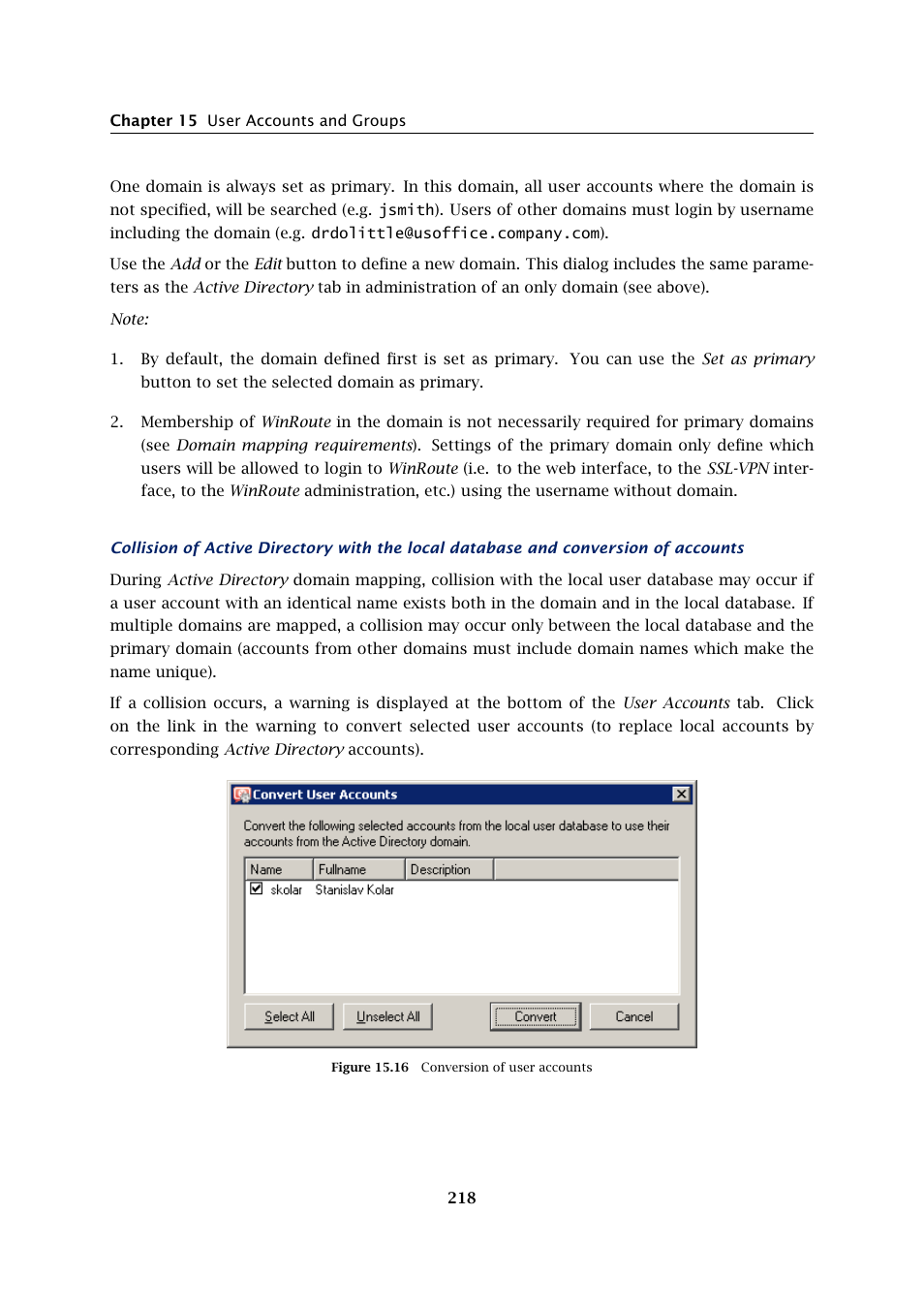 Kerio Tech Firewall6 User Manual | Page 218 / 404