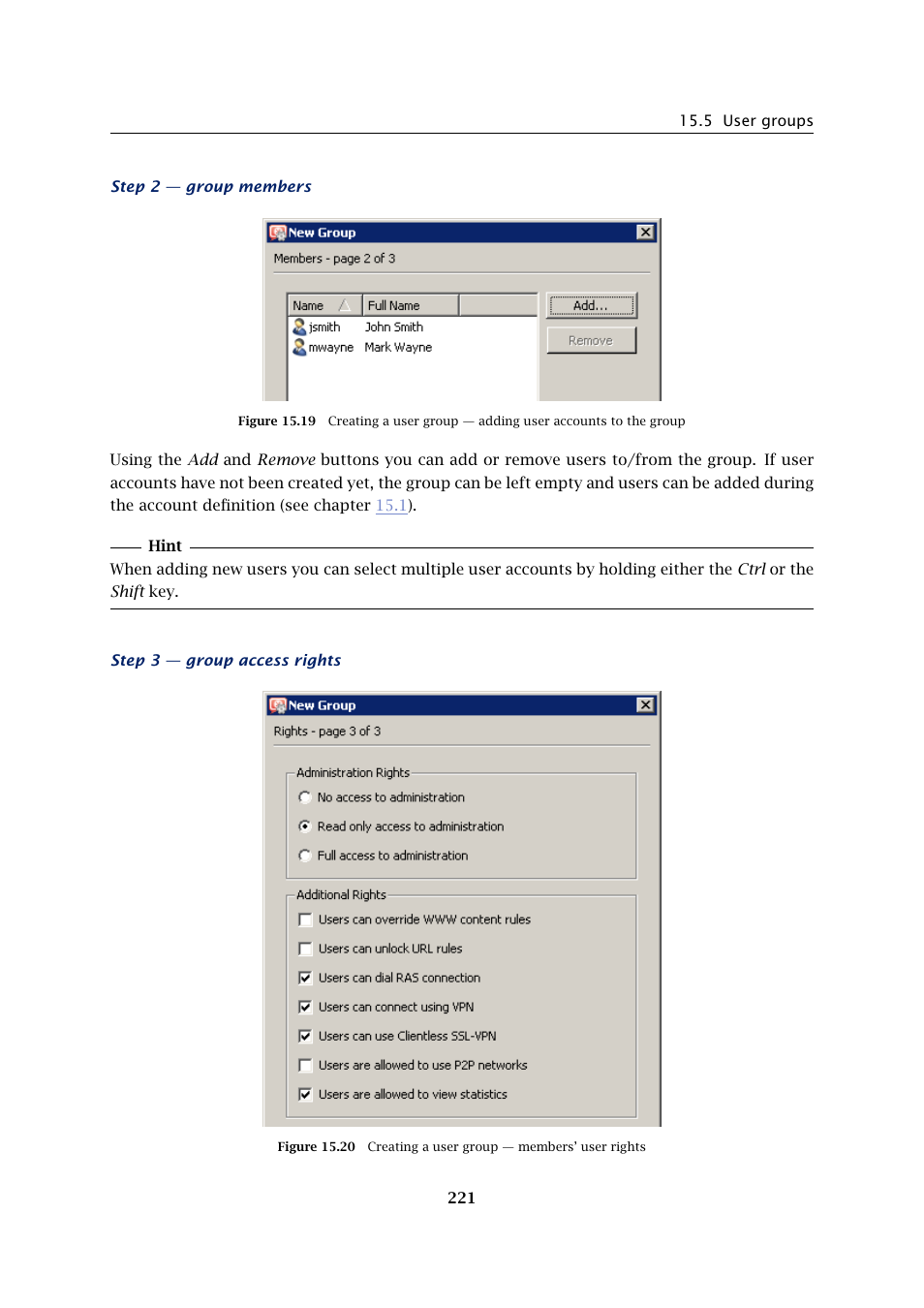Kerio Tech Firewall6 User Manual | Page 221 / 404