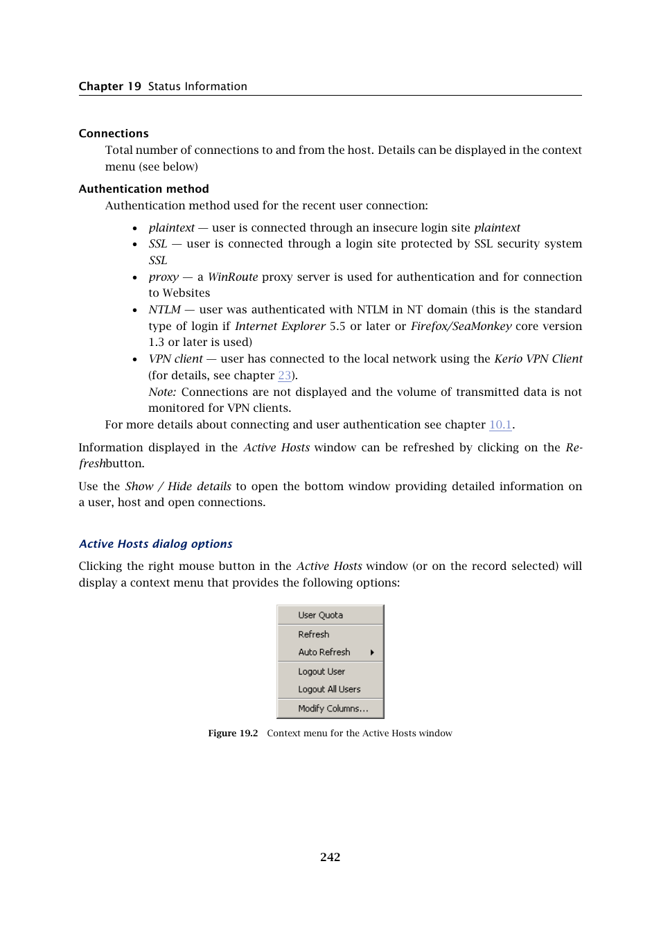 Kerio Tech Firewall6 User Manual | Page 242 / 404