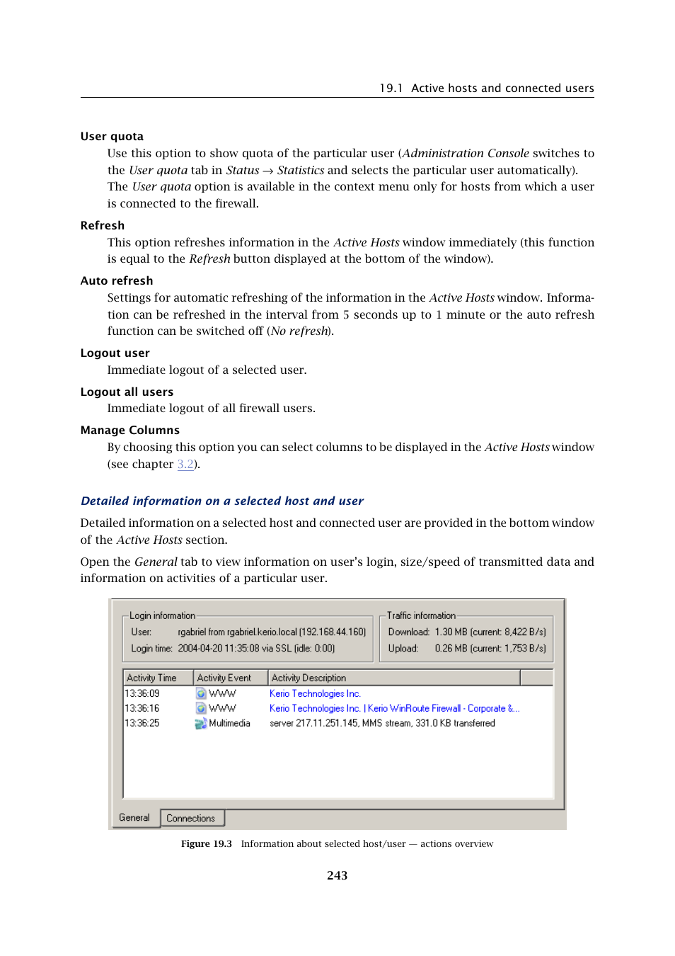 Kerio Tech Firewall6 User Manual | Page 243 / 404