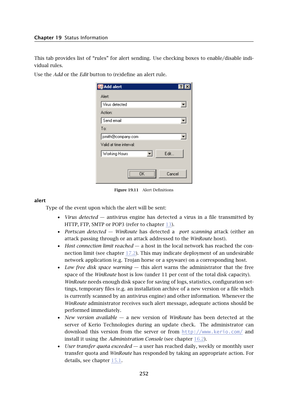 Kerio Tech Firewall6 User Manual | Page 252 / 404