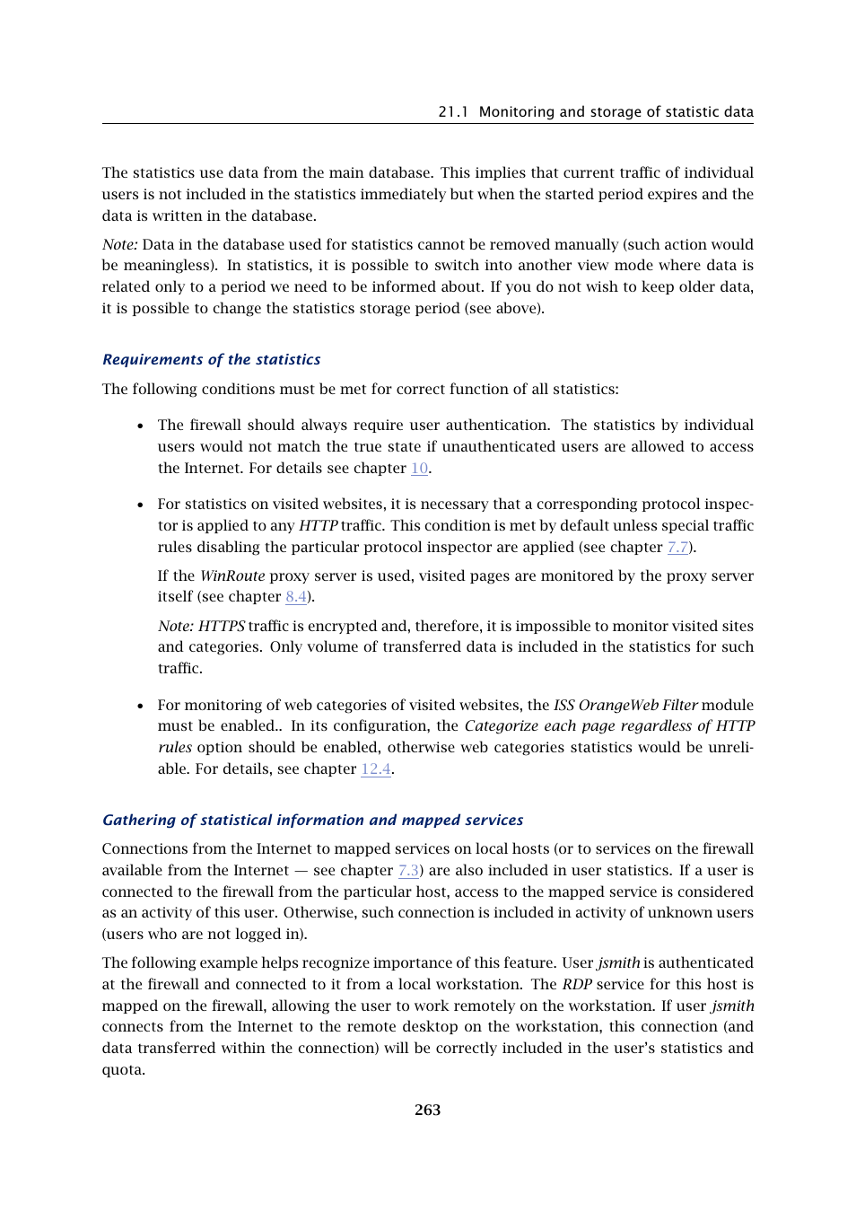 Kerio Tech Firewall6 User Manual | Page 263 / 404
