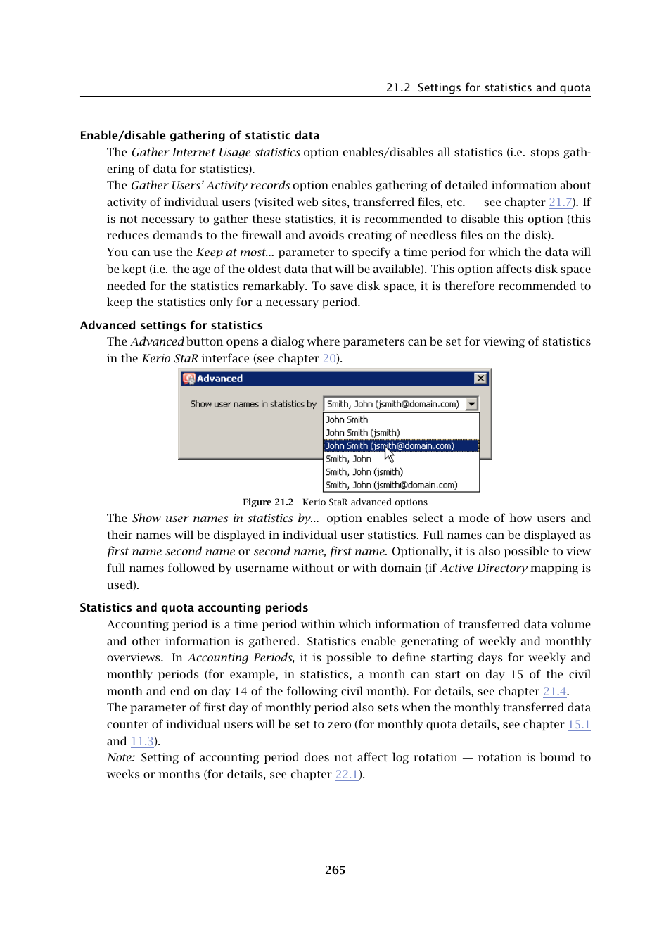 Kerio Tech Firewall6 User Manual | Page 265 / 404