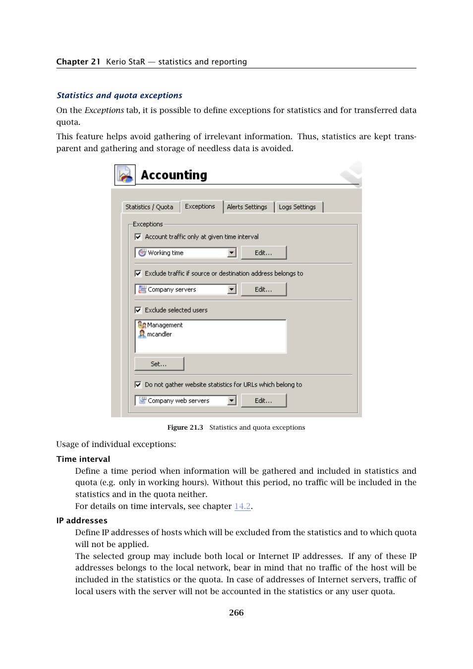 Kerio Tech Firewall6 User Manual | Page 266 / 404