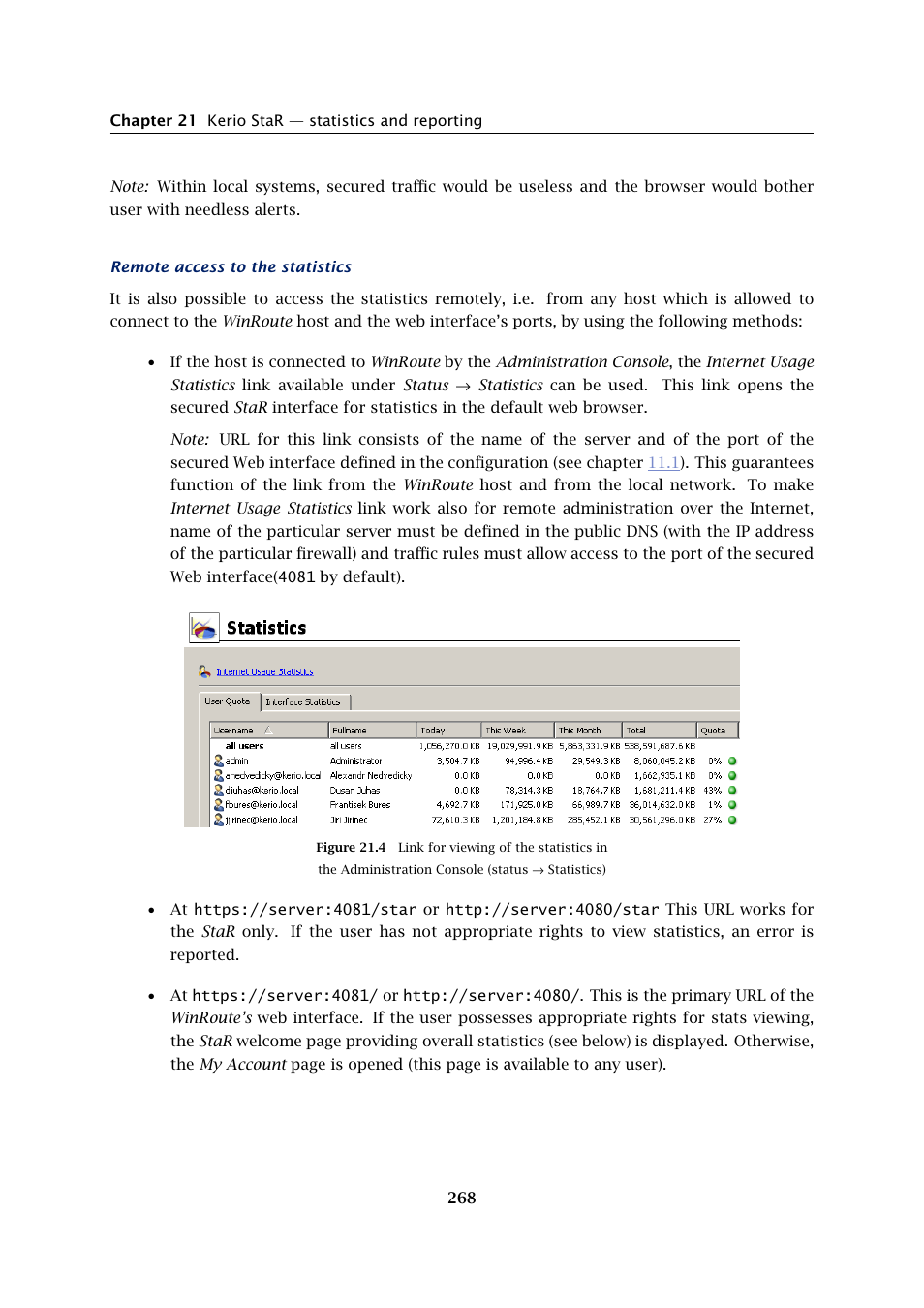 Kerio Tech Firewall6 User Manual | Page 268 / 404