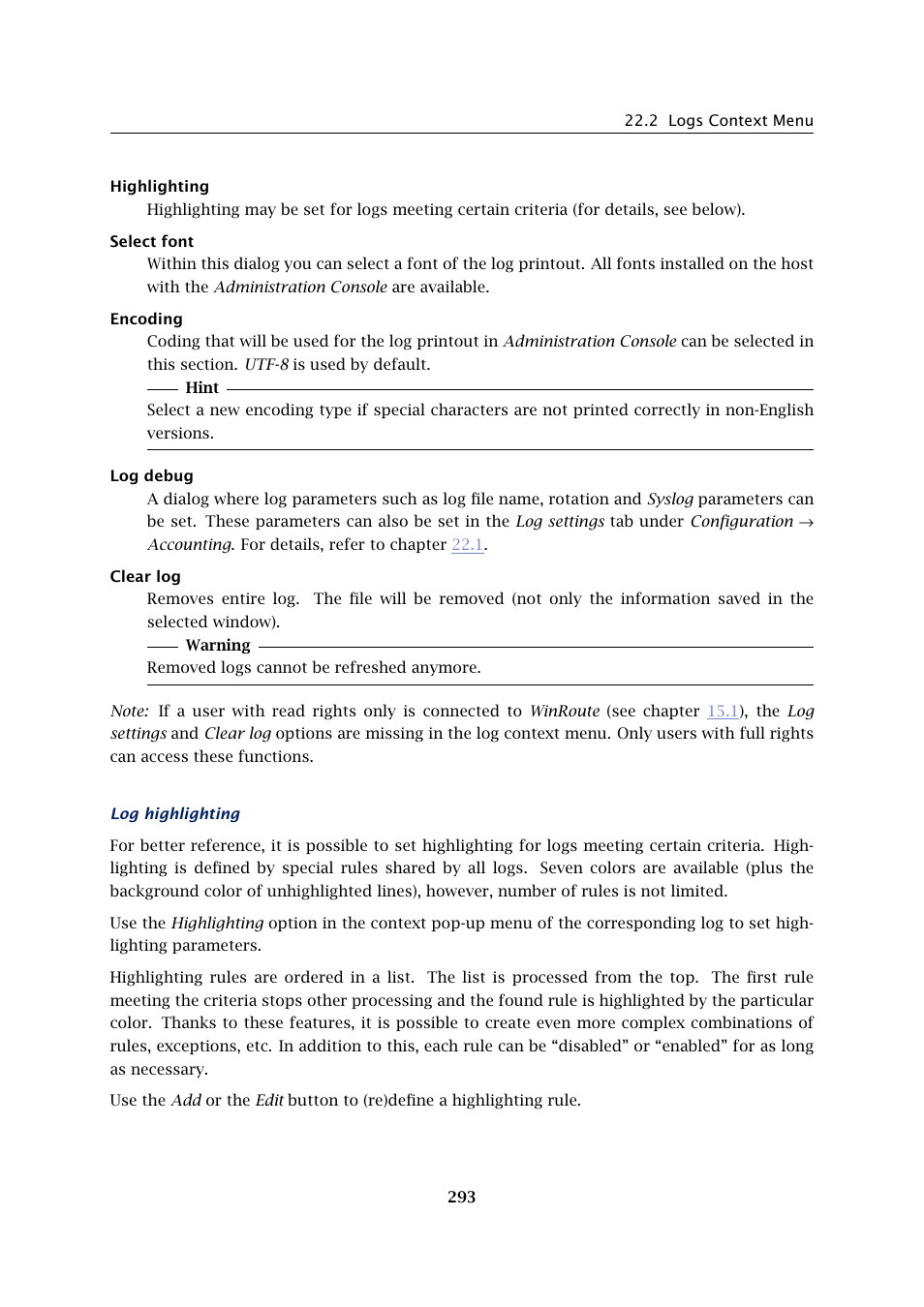 Kerio Tech Firewall6 User Manual | Page 293 / 404