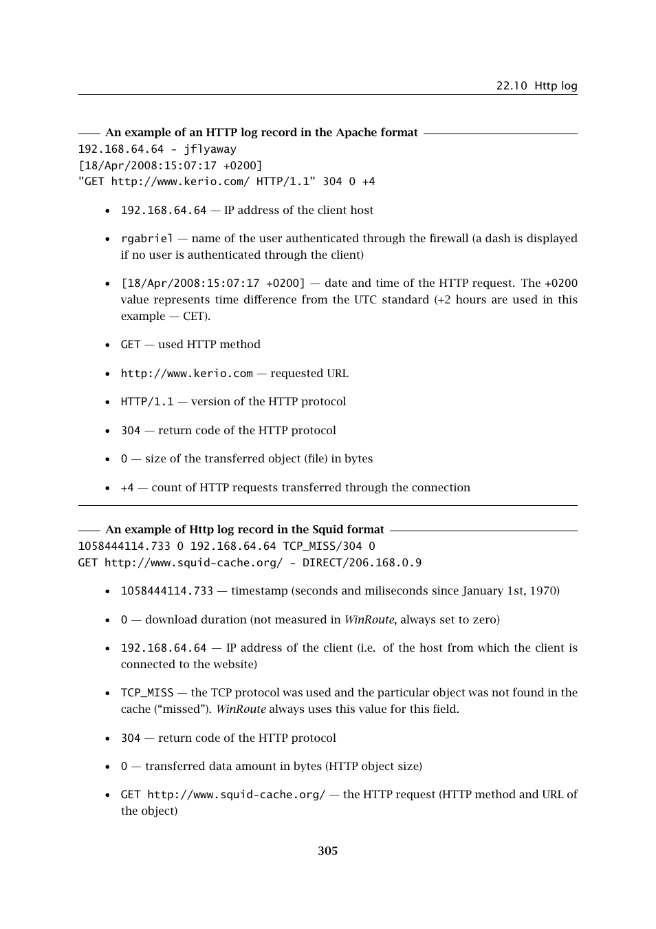 Kerio Tech Firewall6 User Manual | Page 305 / 404